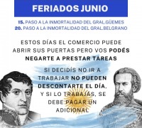 FERIADOS JUNIO
